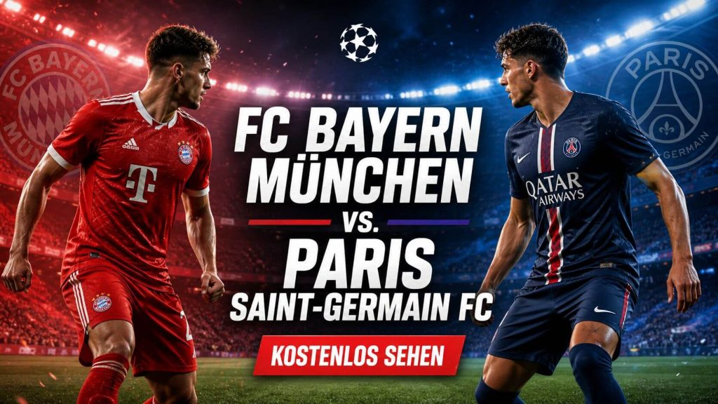 FC Bayern München vs. Paris Saint-Germain FC kostenlos schauen