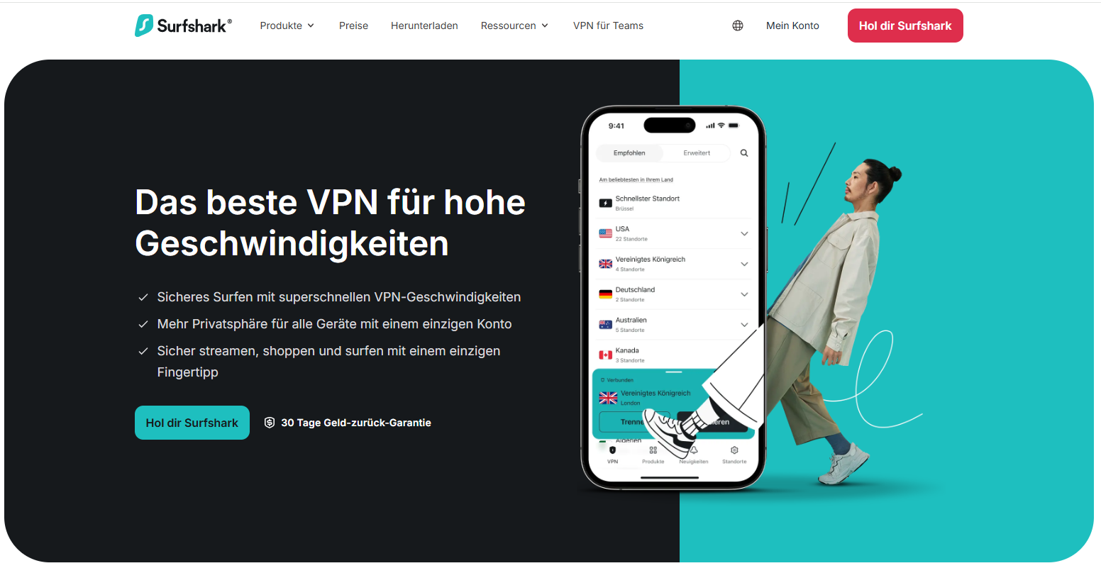 Surfshark Website