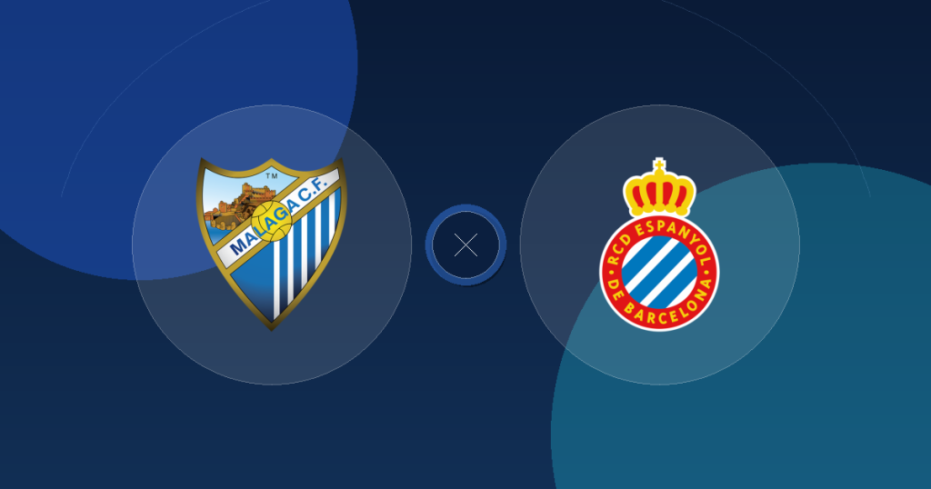 Málaga CF gegen RCD Espanyol de Barcelona